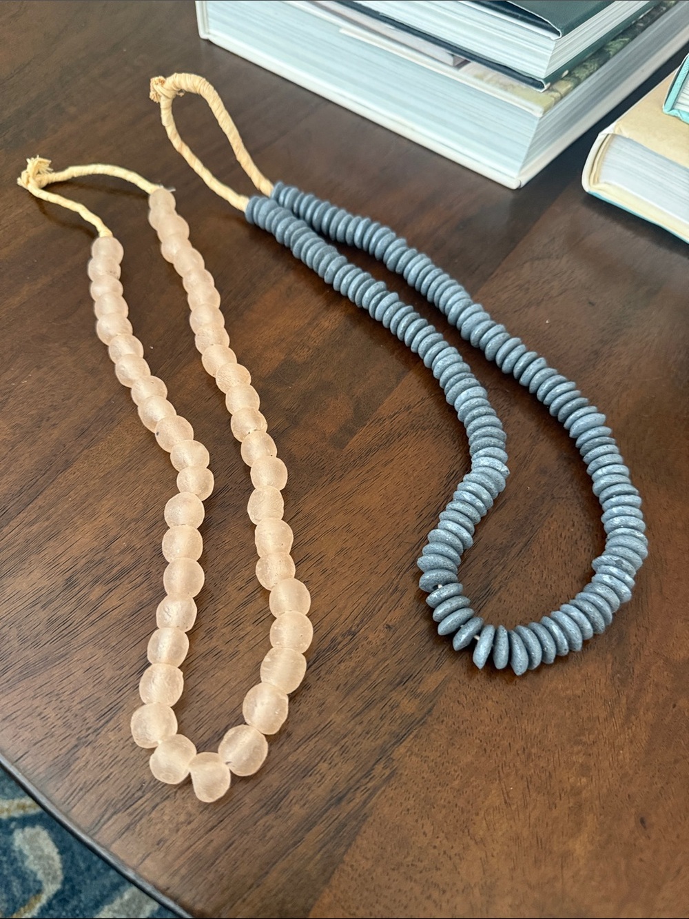 Decorative Beads Set - Pink and Gray